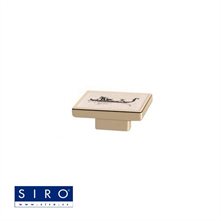 SIRO Leather collection Buton cu desen "Gondola" Leather collection SM815I-60MV4LS10