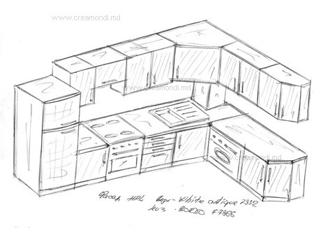 Bucătărie pentru case prefabricate