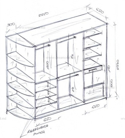 Dizajn enterijera i namještaj u petosobnom stanu 130 m2