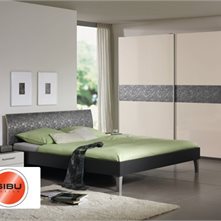 SIBU Design Примеры применения Sibu LL Floral black/silver  в спальне