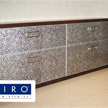 SIRO Leather collection Комод с фасадами Sibu и ручками Siro