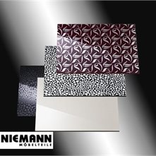 Niemann Пример применения панелей Niemann Различные "декоры" поверхностей.