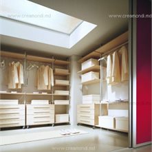  Wardrobe systems Silver framework gives the lightness to the room