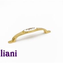 Giuliani Ручки Giuliani ceramic. Ручка-мостик N06422-XU-128-Gold/BL-ceramic