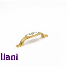 Giuliani Ручки Giuliani ceramic. Ручка-мостик N06422-XU-96-Gold/BL-ceramic