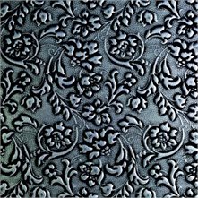 SIBU Design Die Materialien: Haut LL FLORAL Black/Silver mat