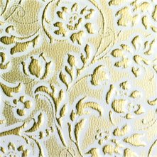 SIBU Design Die Materialien: Haut LL FLORAL White/Gold mat