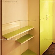  Мебель для дома Шкаф платяной с открытыми полками HPL Formica-глянцевые фасады