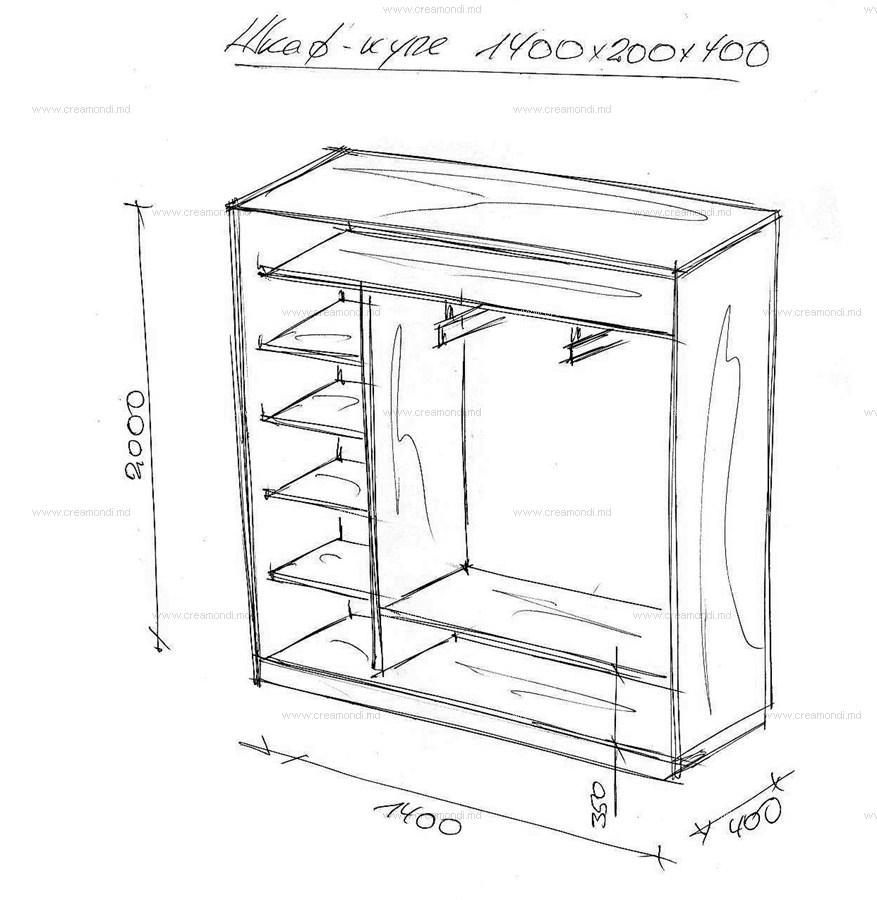 Шкаф для одежды своими руками из дерева чертежи