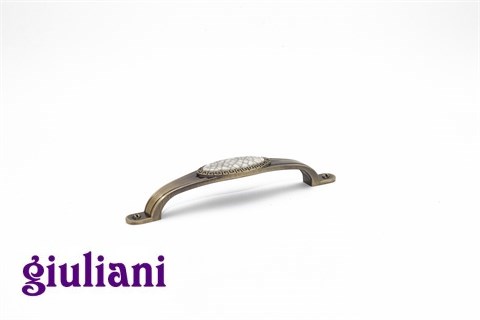 GiulianiРучки Giuliani ceramic.Ручка-мостик N06422-XU-128-Antique bronze/m-ceramic