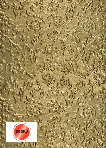 SIBU DesignLeatherLL FLORAL Gold mat