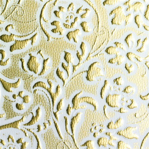 SIBU DesignSIBU LeatherLL FLORAL White/Gold mat