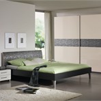 SIBU Design Примеры применения Sibu LL Floral black/silver  в спальне