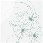 7117A White with grey flower