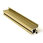 VENTURA concept Элементы для раздвижных дверей Вертикальный профиль Quadro (золото)