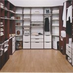 Wardrobe room full of drawers and shelves
