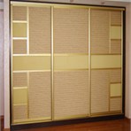  Sliding door wardrobes Bedroom: bamboo and glass